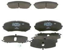 Bosch BP1304 - Brake Pads Car Front Axle - 1 Set of 4 Pads | Bosch Quality - Reduced Noise and Dust - ECE-R90 Certified - Copper-Free