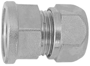 Raccordo diritto F per tubo multistrato a stringere Tiemme 1/2 x20mm