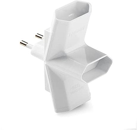 FAMATEL - Dreifach-Adapter | 10A | 250 V | 3 Anschlüsse