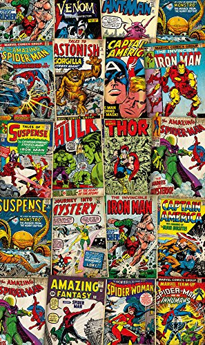 Komar vd-006 Marvel Retro pour panneau non tissé – Papier peint multicolore