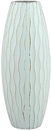 Stonebriar 36 ES Jarrón, Madera, Azul Claro, 25.40 cm