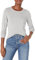 Amazon Essentials Women's Long-Sleeve Lightweight Crewneck Jumper (Available in Plus Size), Light Grey Heather, L