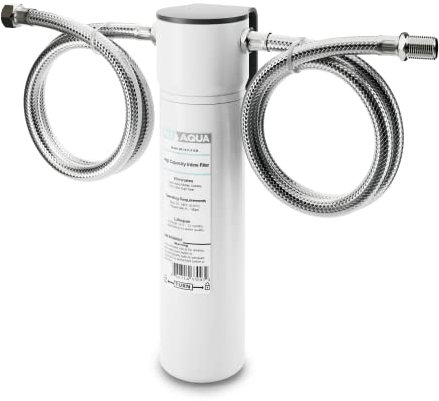Nu Aqua Wasserfiltersystem unter der Spüle, hohe Kapazität, schneller Durchfluss, 0,95 cm, reduziert Blei, Chlor, schlechten Geschmack und Geruch, Direct Connect Untertisch-Filtersystem –