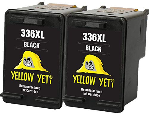 YELLOW YETI Ersatz für HP 336 Druckerpatronen Schwarz kompatibel für HP Photosmart 2570 2575 2710 8150 C3100 C3180 C4180 D5160 DeskJet 5440 5442 6310 Officejet 6315 PSC 1510