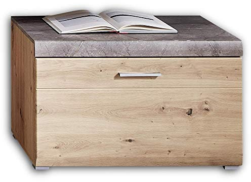 Stella Trading SPIDER PLUS TV-Board (Unterteil) in Artisan-Eiche Optik, Caspio - Hochwertiges Low-Board für Ihr Wohnzimmer, 80 x 51 x 47 cm (B/H/T))