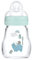 MAM Glass Bottle (170 ml) – Heat Resistant and Temperature Resistant – 1 Slow Flow Teat for Newborns – Colour: Matte Sage