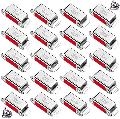 Magnetschnäpper Jiayi 20 Stück Tür Magnete für Schranktüren Magnetverschluss Schrank Magnete Türmagnete für Möbel Edelstahl Schubladen Magnet Türschließer Möbelmagnete Türmagnet Selbstklebend