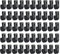 Bestgle 50 Packs Nylon Lashing Hook Bungee Shock Cord J Hooks Rigging Accessories for Kayaks Canoes Boats Rowing Boats