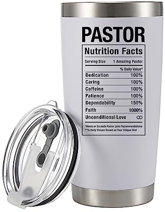 Pastore Valori Nutrizionali Per Ministri Predicatori Tazza Da Viaggio In Acciaio Inox Isolato Bianco Vuoto Tumbler 20oz