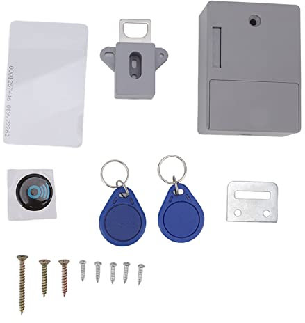 RFID-Schrankschloss Intelligente elektronische NFC-Schlösser Unsichtbares elektronisches Schrankschloss-Kit-Set Verstecktes DIY-Schloss für Holzschrankschublade Speisekammer-Schließfach RFID-Eintrag