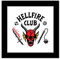 Trends International Gallery Pops Netflix Stranger Things: Staffel 4 – Hellfire Club Wandbild Poster, 30,5 x 30,5 cm, schwarzer Rahmen
