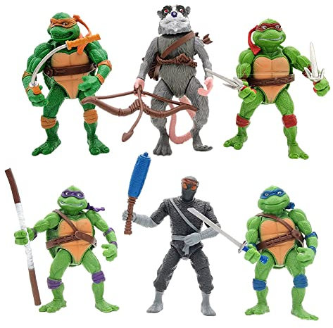 anime Action Tartarughe Figures Set, Ninja Tema Tartarughe Cake Toppers, Cartoni Animati Decorazione Della Torta Di Compleanno Per Bambini