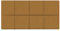 vidaXL 12x Wandpaneel Polsterpaneel Wandpolster Bettkopfteil Wandkissen Wandverkleidung Polsterwand Wandpaneele Braun 60x30cm Samt 2,16m²