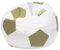 Ecopuf Football Sack XL - Spielkissen aus Kunstleder - Ideal für Fußballfans, Kinder - Sitzsack Wohnzimmer - Sitzpouf Samt - Gaming Stuhl Pouf Sack - 105x80cm, Olivgrün E8