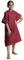 ALLEN & MATE 100% BAUMWOLLE Kinder-Strandtuch-Poncho – schnelltrocknender Bademantel zum Umziehen mit Kapuze und Tasche für Jungen und Mädchen (6–9 Jahre, Weinroter Delphin)