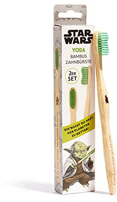 Star Wars Yoda - Bambus Zahnbürsten 2er Set