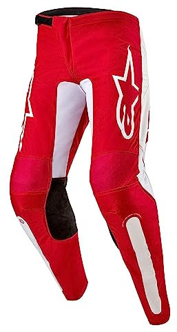 Alpinestars X Protezione delle Ginocchia, Marte Rosso/Bianco, M Uomo
