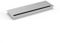 TecLines TKD006 Kabeldurchführung 100x240 mm mit Soft Close (Silber), Kabeldose, Bürstendichtung, für mehrere Kabel