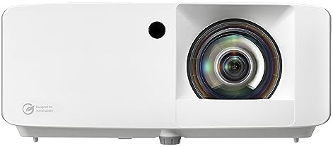 Optoma UHZ35ST 3500-Lumen UHD 4K Short-Throw Laser Projector - White