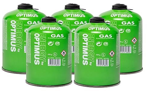 Generisch Optimus 5 x Ventil-Gaskartuschen Füllmenge 450g