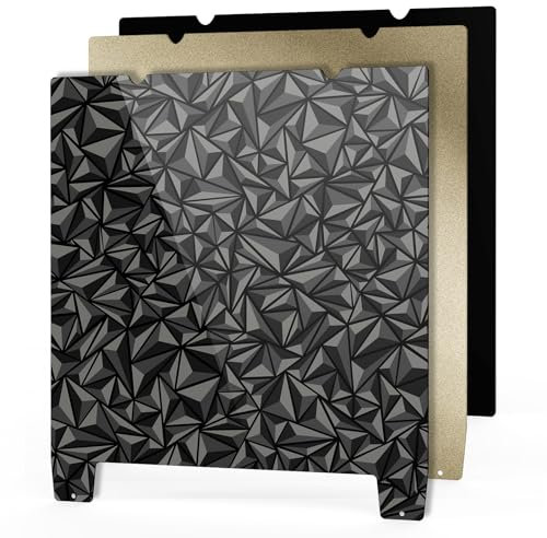 Twotrees PEI + PEO - Placa de construcción de doble cara para impresora 3D K1 235 x 235 mm PEI estructurada + placa de acero para muelles PEO lisa y base magnética para Ender 3 S1/Pro Ender 5 S1