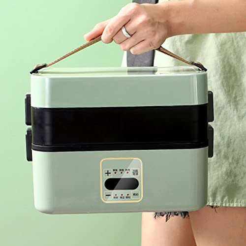 TEmkin Boîte à déjeuner électrique à Double couche, boîte à repas électrique, chauffe-aliments, repas chauffant Portable pour le bureau, l'école et la maison