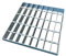 Natotela Griglia di scarico 226 x 226 x 30 mm, zincata MW: 25/45 mm, griglia per telaio, griglia di ritiro per bacini di raccolta, quadrata, griglia standard da costruzione per pozzo luminoso