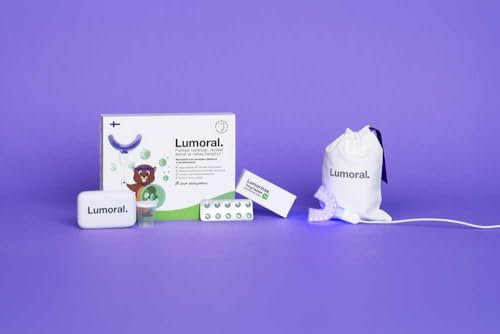 Kinder Mundgesundheit Set mit Neuartiger Dual Light Methode + Mundspülung - Zahnsteinentferner - Weiße Zähne - Zahnpflege - Minzgeschmack - Wissenschaftlich Entwickelt und Getestet - Lumoral