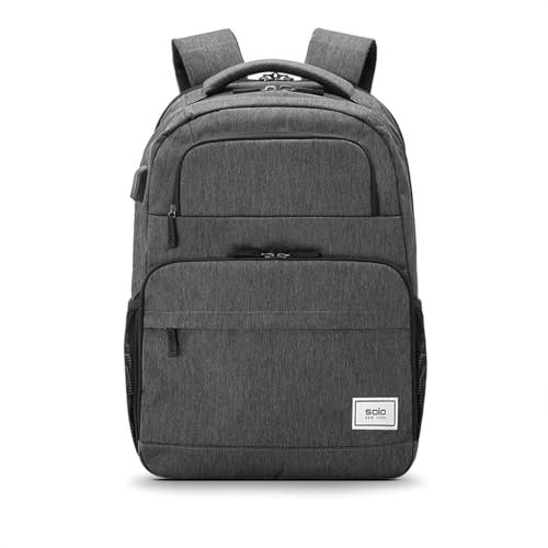Solo New York Unisex's Re:Discover Laptop Backpack, Grey, Fits up to 15.6