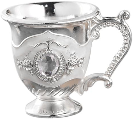 PRETYZOOM Tazza Da Sorso Calici Infrangibili Bicchieri Da Vino Antichi Coppa Di Vino Nordica Calice Da Vino in Argento Tazza Di Vino Retrò Calice a Calice Vintage ▾ Lega Cocktail Piedi Alti