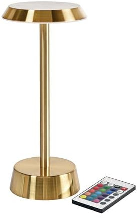 6X DUNI LED Lampe kabellos Nour 26,3 cm (H) 11,9 cm (D) Gold