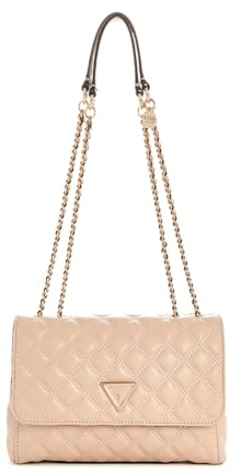 GUESS Giully Two Compartment Convertible Flap Light Beige