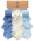 Vitalizart Schleifenband Weiß & Blau, 3,8 cm x 19,2 m Geschenkband Breit Hochzeit Chiffonband Stoffband, Bänder-Set für Hochzeitseinladungen, Brautsträuße, Geschenke, Verpackungen, DIY-Kunsthandwerk