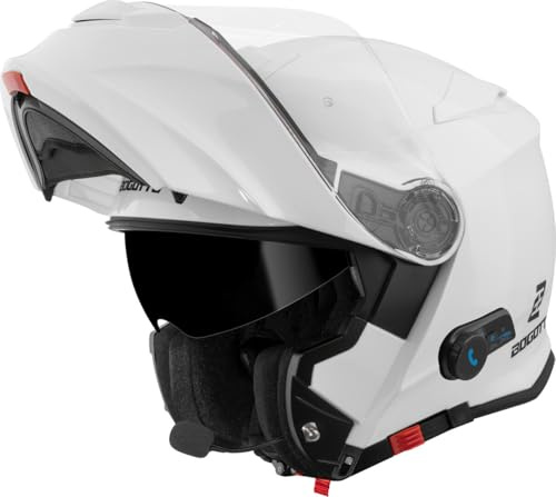 Bogotto H271 BT Bluetooth Klapphelm, weiß, S