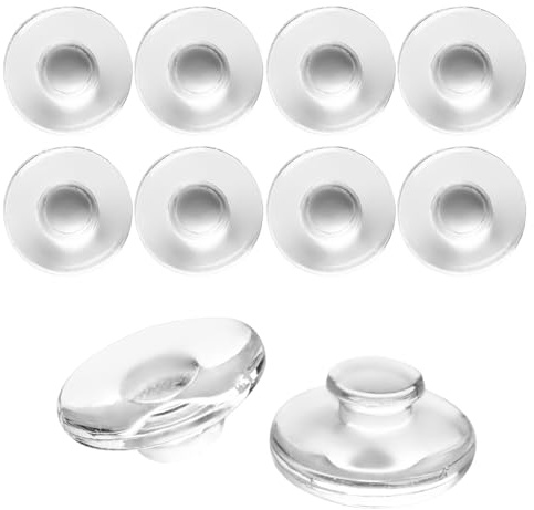 HiCycle2 nasenpads brille Rund geformt Eindrücken Silikon Nasenpads Ersatz für Silhouette Frame/Marchon Air Frames/randloser Brillenrahmen, weiche Silikon-Nasenstücke/Nasenschutz