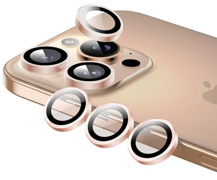 Phoneaura [[6 Stück Für Apple iPhone 16 Pro Max Kameraschutz für 16 Pro Max Kamerglas für iPhone 16 Pro Max, Linsenschutz für iPhone 16 Pro Max Schutz für Kamera (16 Pro und 16 PRO MAX)