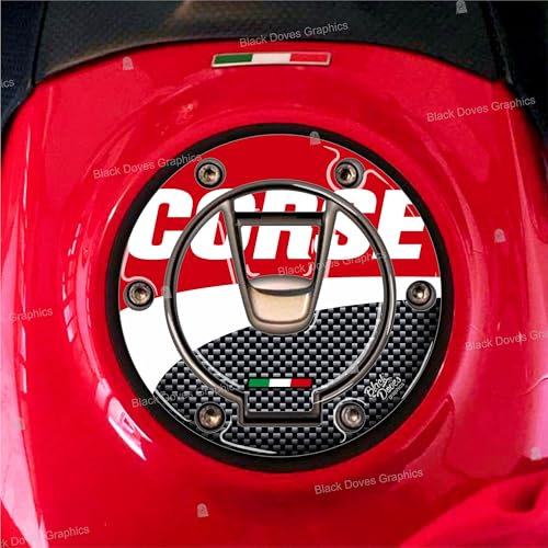 Adesivo 3D Tappo Keyless compatibile per Ducati Multistrada 1200 1260 S V2 V4 950