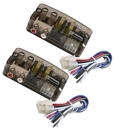 Audio Converter Subwoofer Amplifier Speaker Level to Line Level Converter Convertidor Converter Car Audio Speaker Wire to Adapter High to Low Converter Car Audio Abs