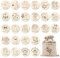 Baby Meilensteinkarten Holz – 30 Meilensteine für Neugeborene und Schwangerschaft aus hochwertigem Holz, Perfekte Baby Erstausstattung mit Monatskarten 1-12 Monate