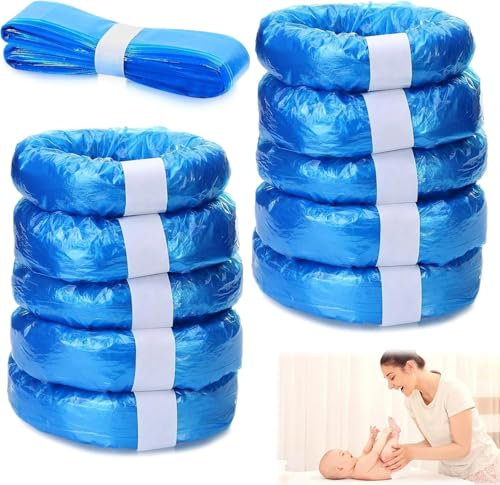 10 Stück Windeleimer Nachfüllkassetten - Windeleimer Nachfüllung, Windelbeutel Nachfüllung, 10er Pack für Familien mit Babys, 0-2 Jahre, Umweltfreundlich