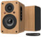 Aktiv Regal-Lautsprecher Paar,100W RMS Aktivlautsprecher mit 4-Zoll Kohlefaser-Tieftöner, Bluetooth5.3, HDM ARC, Optisch, Koaxial, USB, AUX-IN, Fernbedienung (LP-42X Gelb)