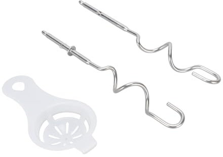 Stainless Steel Dough Hooks Compatible with Hand Mixer Aid Attachments Replacement Kitchen Dough Mixing Bread Hooks Hand Mixer Replacement Accessories