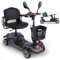 ENGWE 4 Rad E-Scooter, Mobility Scooter für ältere Menschen,Reichweite 19km, maximale Belastung 150KG, 4 Rad Scooter, Anti-Kipp-Rad-Design, City Mobility Scooter (Rot)