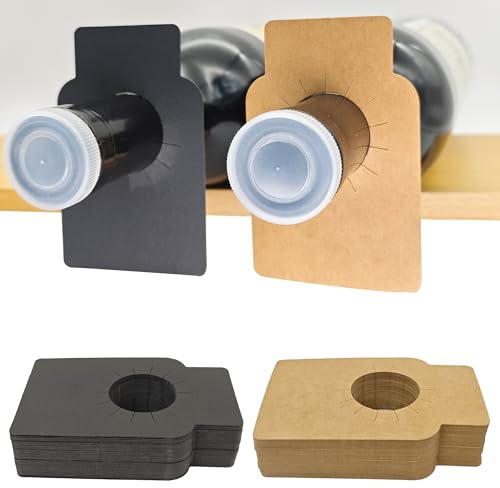 SEABABOO Étiquettes Bouteille De Vin 100 Pièces Étiquettes De Papier Kraft De Vin Étiquette Pour Bouteille De Vin Étiquette De Papier Kraft pour Casier À Vin Marquage Des Bouteilles