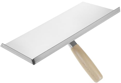 QWORK® Fugenbrett, Metallmörtelhalter mit Griff, für Putz- und Wandkonstruktionen