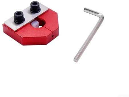 Für 3D-Drucker-Filamentverbinder für 1 75 mm Schweißer, kompatibel mit ABS PC PP PVB HIPS Filamenten Aluminium mit Schraubenschlüssel (rot)