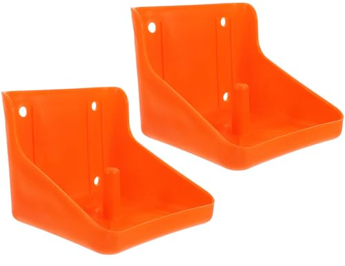 OATIPHO 2pcs Professional Horse Salt Lick Holder Sturdy Pp Cylinder Design Easy to Mount Salt Block Rack for Livestock Farm Use for Secure Feeding