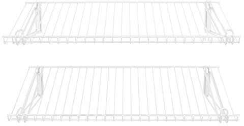 Rubbermaid FG3H9103WHT Ablagen, Metall, Weiss/opulenter Garten, 26 Inch Shelves