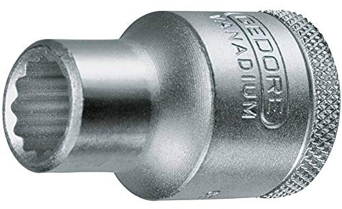 GEDORE Steckschlüsseleinsatz 1/2 Zoll UD-Profil 1.1/8 Zoll, 1 Stück, D 19 1.1/8AF