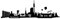 Skyline4u Wandtattoo Dortmund Skyline mehrere Größen 100 x 30cm schwarz